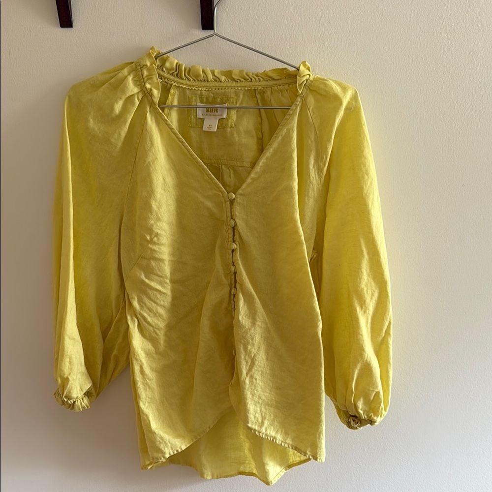 Anthropologie MAEVE Linen Women's Top